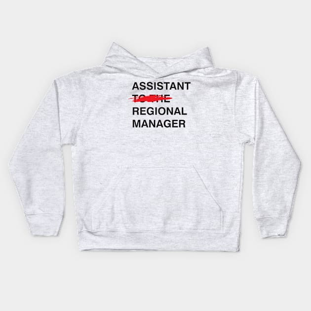 Assistant to the regional manager Kids Hoodie by coolab